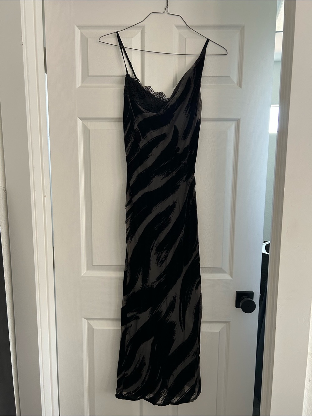 Anthropologie Cowl Neck Maxi Slip Dress
